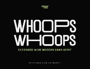 Whoops font