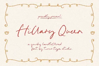 Hillary Queen font