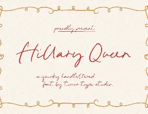 Hillary Queen font