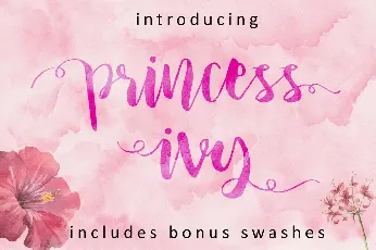 Princess Ivy Script Free font