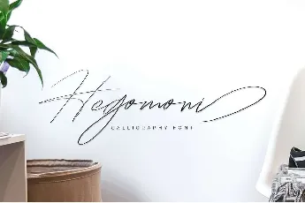 Hegomoni font