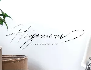 Hegomoni font