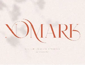 Nomark Ligature Serif Typeface font