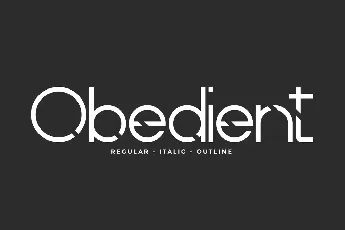 Obedient Demo font