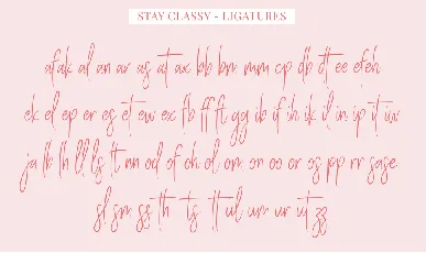 Stay Classy SLDT font