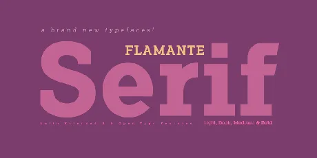 Flamante Serif font