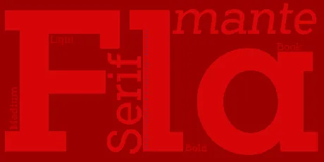 Flamante Serif font