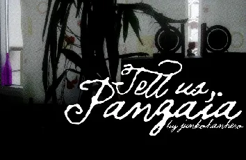 Tell us, Pangaia font