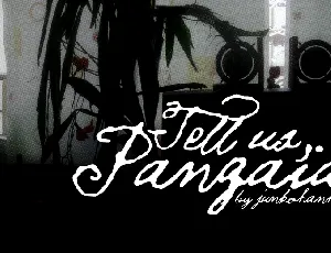 Tell us, Pangaia font