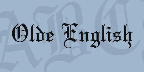 Olde English font