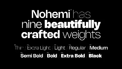 Nohemi Family font