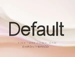 Default font