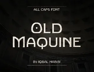 Old Maquine font