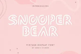 Snooper Bear Display font