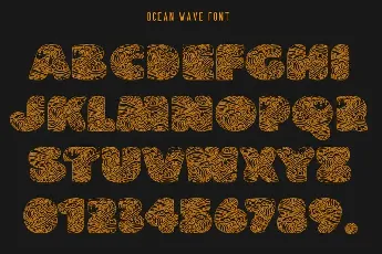 OCEAN WAVE font