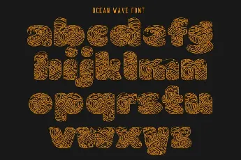 OCEAN WAVE font