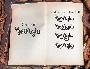 Georgia Script font