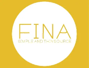 FINA font