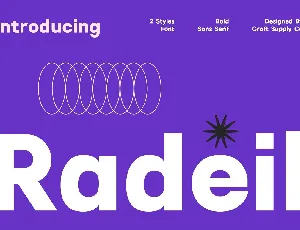 Radeil font