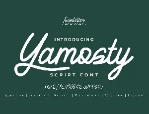 Yamosty font
