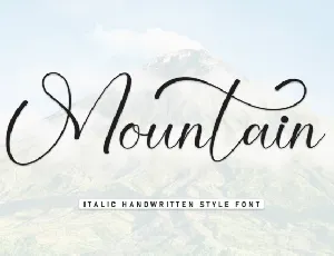 Mountain Script font