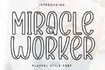 Miracle Worker Display font