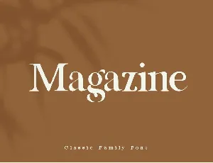 Magazine font