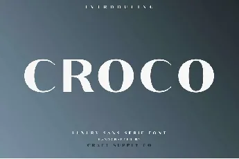 Croco Sans Serif Free font