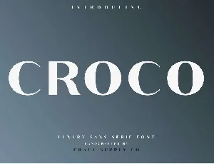 Croco Sans Serif Free font