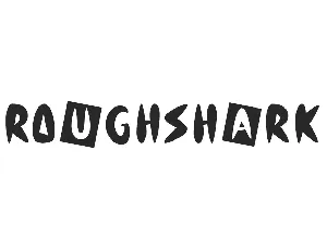 Roughshark Demo font