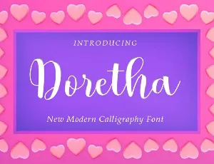 Doretha Script font