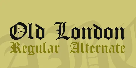 Old London font