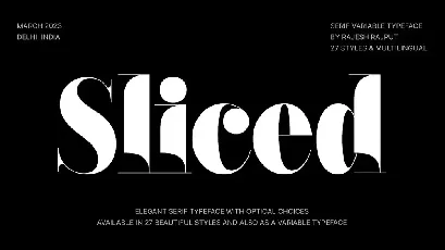 Sliced Famliy font