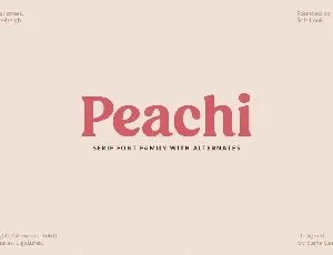 Peachi Family font