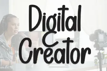 Digital Creator Display font