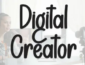 Digital Creator Display font