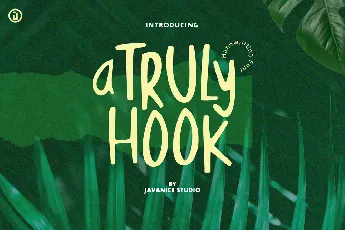A TRULY HOOK DEMO font