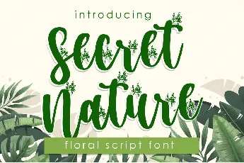 Secret Nature font