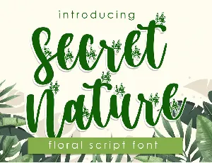 Secret Nature font