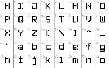 Stencil Pixel-7 font