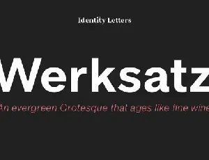 Werksatz Family font