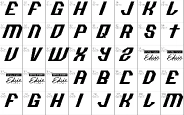 Racemate font