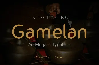 Gamelan Typeface font