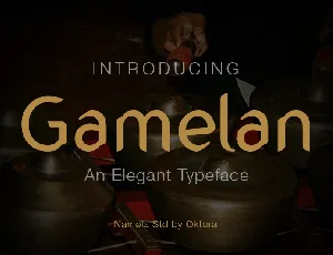 Gamelan Typeface font