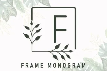 Frame Monogram font