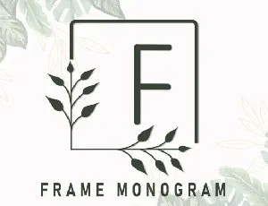 Frame Monogram font