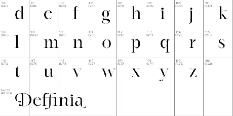 Deffinia font