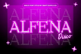 Alfena Disco font