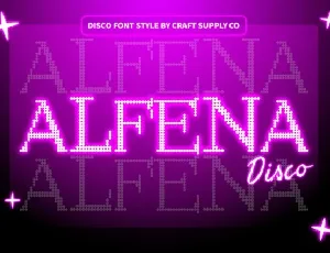 Alfena Disco font