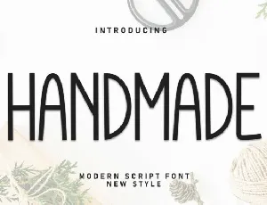 Handmade Display Typeface font